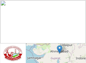 Sabarmati University Campus Image.