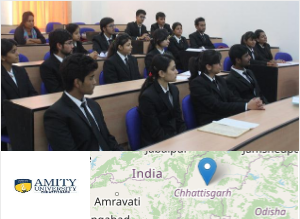Image of Amity University, Raipur college campus Image of Amity University, Raipur college campus