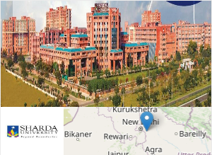 Image of Sharda University college campus Image of Sharda University college campus