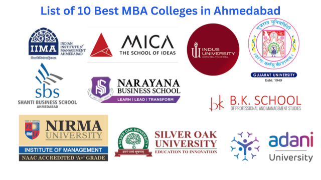 List of 10 Best MBA Colleges in Ahmedabad List of 10 Best MBA Colleges in Ahmedabad